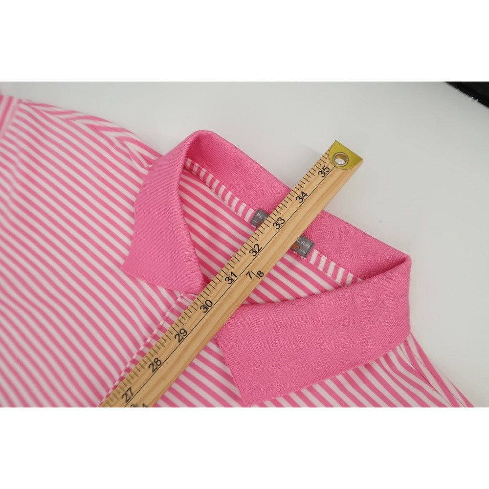 Peter Millar Summer Comfort‎ Polo Shirt Mens XL Pink Striped Golf Performance - Picture 10 of 10